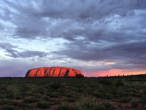 Sunset at Uluru: How to travel in Australia with kids